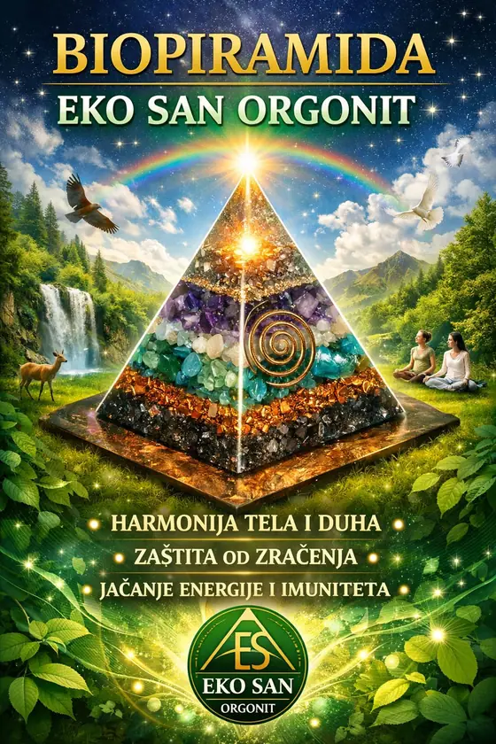 Biopiramida EKO SAN orgonit — harmonija tela i duha
