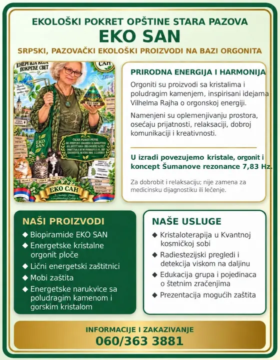 Ekološki pokret EKO SAN — proizvodi i usluge