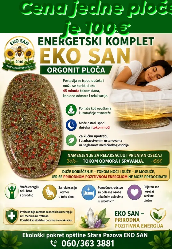 Energetski komplet orgonit ploča