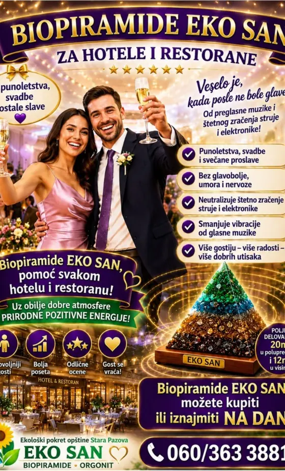 Biopiramide EKO SAN za hotele i restorane